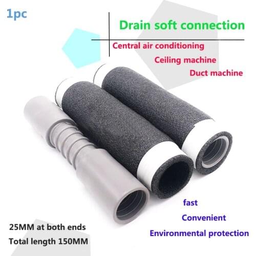 1pc hose connector for air conditioner compressor ceiling duct machines clothes washer drain hose adapter 25mm*150mm