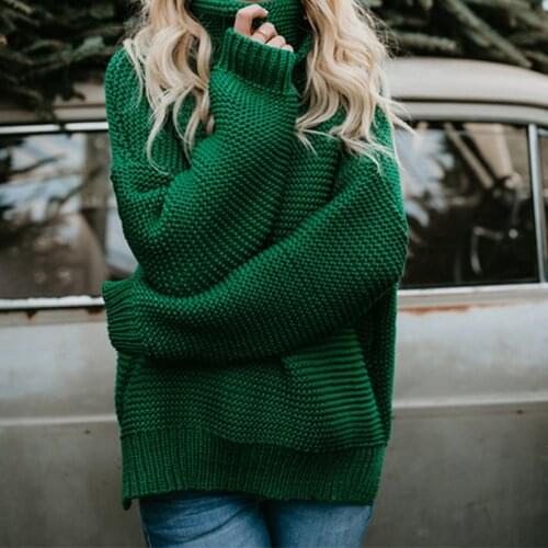 Women Turtleneck Sweater 2020 Autumn Winter Fluffy Knitted Warm Sweater Women Pullovers Female Tricot Jersey Jumper Pull Femme