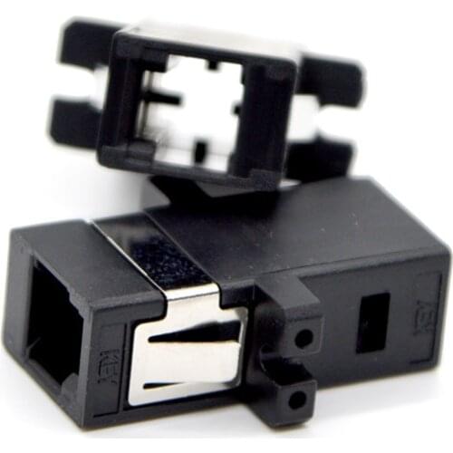 10PCS NEW MTRJ Fiber Optic Connector Adapter SC Type Black MT-RJ Flange Coupler Special Wholesale