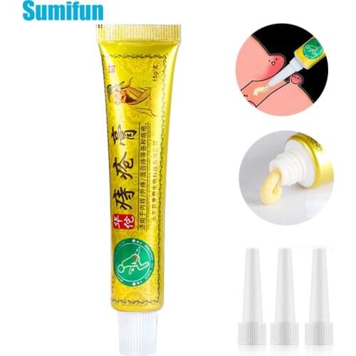 15g Herbal Hemorrhoids Ointment Pain Relief For Anal Internal Piles External Anal Fissure Treatment Medical Herbal Cream