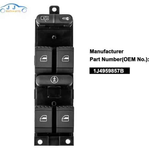 1J4959857B Driver Side Electric Master Window Switch for V-W Golf Mk4 Passat B5 VR6 1998-2004 1J4959857D 1J4959857A