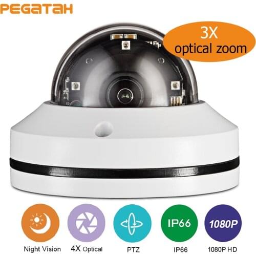 2inch Support AHD CVI TVI Analgo signal 1080P 3X Zomm Auto Focus MINI PTZ Dome Cameras output available for cctv camera