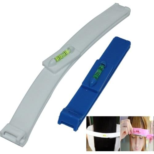 2pcs/set Fashion DIY Professional Bangs Hairtail Ruler Hair Cutting Clip Comb Hairstyle Typing Trim Tool Bangs Ruler Set