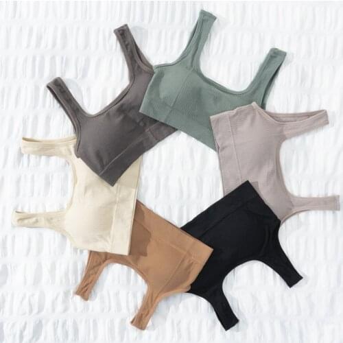 Seamless Bra Push Up Bras For Women Deep V Neck Brassiere Low Back Wire Free Padded Bralette Underwear Sexy Lingerie