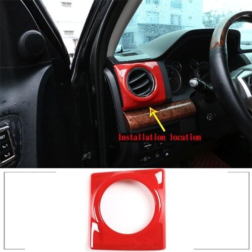 For 2014-2021 Toyota Tundra ABS car main driving dashboard air-conditioning vent frame cover sticker Interior accessories