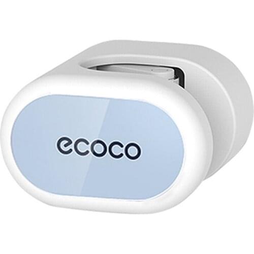 Ecoco Mop and Broom Holder Perforated Free Wall-Mounted Mop Holder Household Storage Rack Kitchen Bathroom Storage Rack