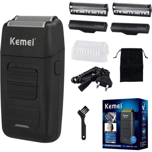 Kemei 3D electric shaver men electric razor rechargeable floating beard shaver hair trimmer face care shaving machine