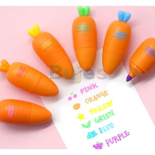 Pinkfoot Carrot Graffiti Marker, Color Water-based Pen, Painting Marker, Water-based Ink Marker 6-color Set, Paint Marker