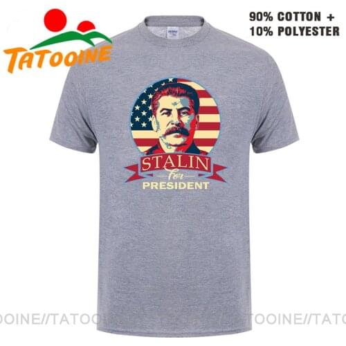 Allied Nations Joseph Stalin for President T-shirt USSR Soviet Communist Great Leader Tshirt Casual Fashion CCCP T Shirt for men