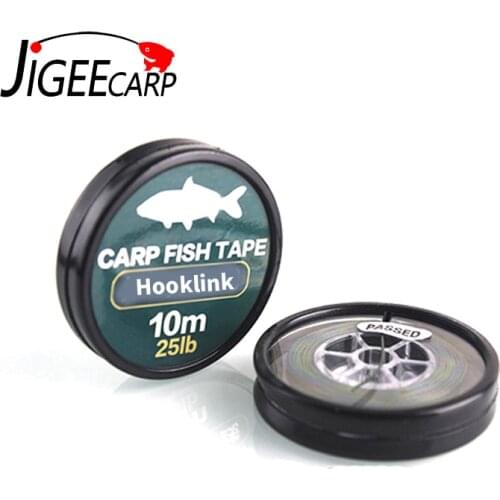 JIGEECARP 1PC 25LB 35LB Coated Hook Link For Carp Fishing Hair Rig Anti Tangle Carp Fishing Line Green Color Rig Lines