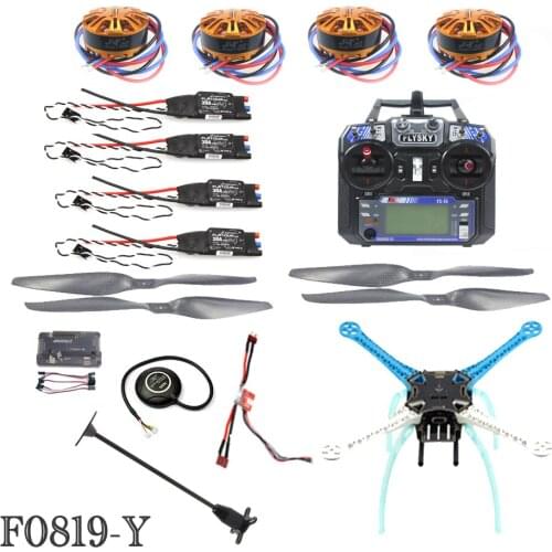 JMT 2.4G 6ch RC Quadcopter Drone 500mm S500PCB APM2.8 M8N GPS ARF/PNF No Battery Kit DIY Unassembly Brushless Motor ESC F08191-Y