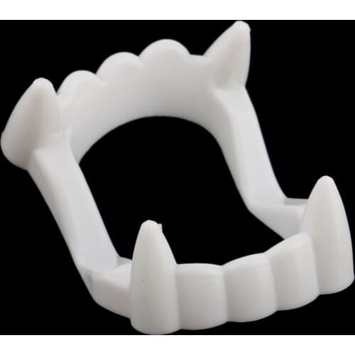 Pack of 10pcs Halloween Zombie White Tooth Party Fancy Dress Costume Props