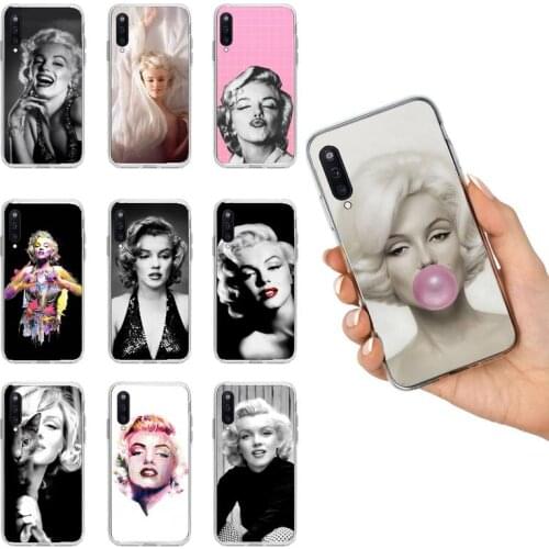 Matte Marilyn Monroe Phone Transparent Cover For Samsung Galaxy A51 A21S A71 S8 S9 S10 Plus Lite S20 Note 20 Ultra Case