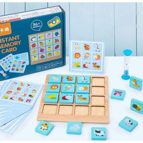 Instant Photo Memory Chess Game Childrens Educational Board Games Baby Intellectual Thinking Logic Cognitive Early Education