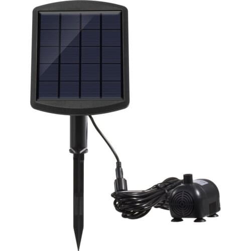 9V 1.8W Solar-powered Water Pump Kit Solar Panel Water Floating Solar Brushless Pump for Water Cycle/Pond/Rockery Fountain