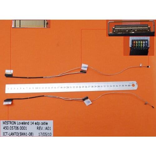 New Laptop Cable for Dell Latitude 3470 3460 14" Original PN: 450.05706.0001 0Y2PP7 Notebook LCD LVDS CABLE