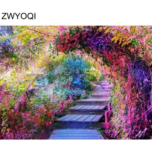 Full Square Diamond painting Cross stitch Flower arch 5DDIY Diamond embroidery Flower arch Full Round Diamond mosaic Flower arch