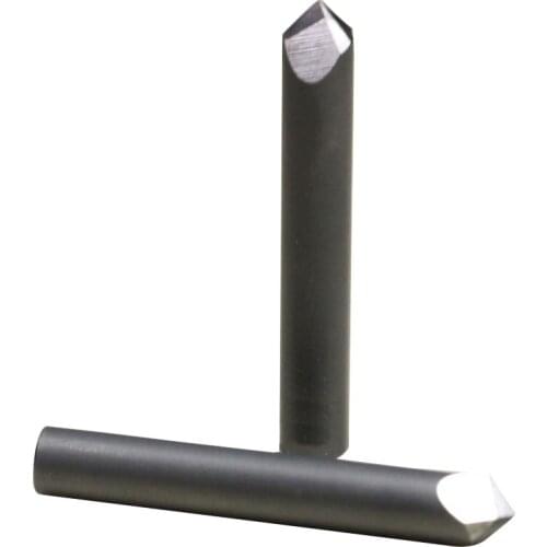 CNC Stone Material Carving Cutting Knife Diamond Cutting Tools 90deg 0.5mm Tip 45mm Length