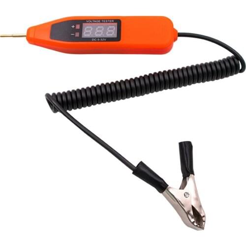 Automotive Circuit Tester Digital Automobile Electrical System Tester Digital Display Voltage Test Pen Auto Circuit Repair Tools