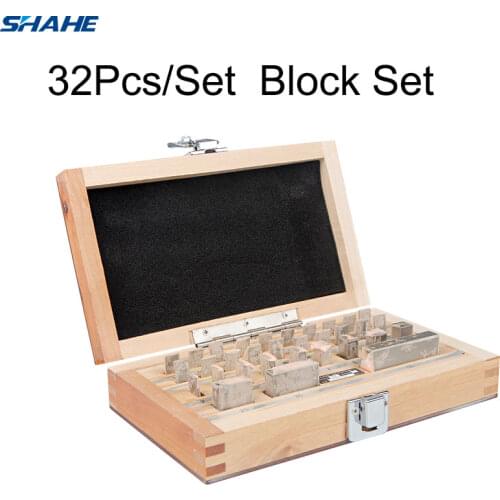 Shahe Block Gauge 32Pcs/Set 1 grade 0 grade Caliper Block gauge Inspection Block Gauge Measurement Instruments