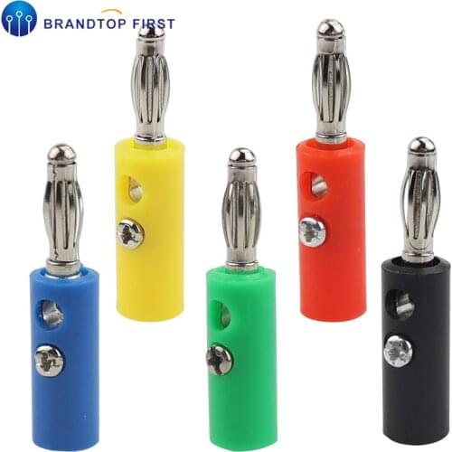 4mm Audio Speaker Screw Banana Plate Plugs Connectors