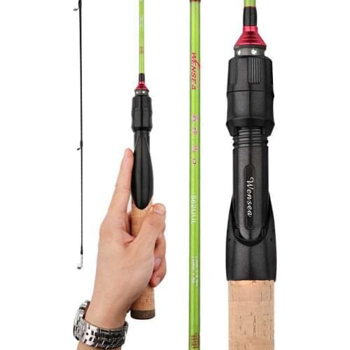 High Quality UL Spinning Fishing Rod 1.68M 1.8M UUL Power Lure Weight 1-5g Line Weight 2-6LB Carbon Lure Rod With PVC Tube