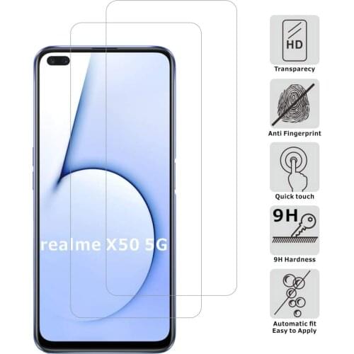 100D Tempered Glass For OPPO Realme 6 Pro X7 X2 7 Glass Screen Protector Realme 5 Pro X3 X50 XT X C15 C11 C3 6S 6I Protect Film