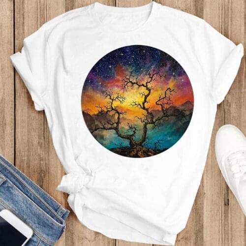 Women Sweet Printing Beach Camper Happy Time Fashion Print Short Sleeve Summer Lovely Clothes Tops Tees Tshirt T-Shirt