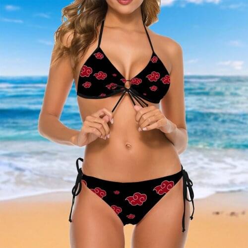 Women 2021 Sexy Japanese Anime R340 Bikinis Akatsuki (12) Women Swimsuit Low Waist 2 Piece Woman Set Women Beach Wear