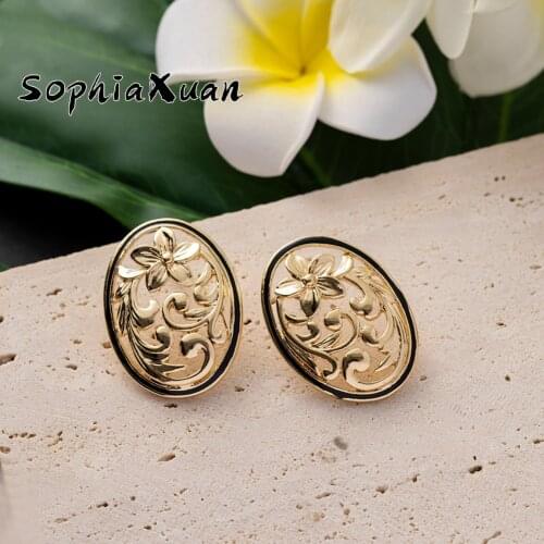 SophiaXuan Plumeria Flower Drop Earrings for Women Samoa Marshall Polynesian Dangle Earring 2021 Brincos Fashion Jewelry New
