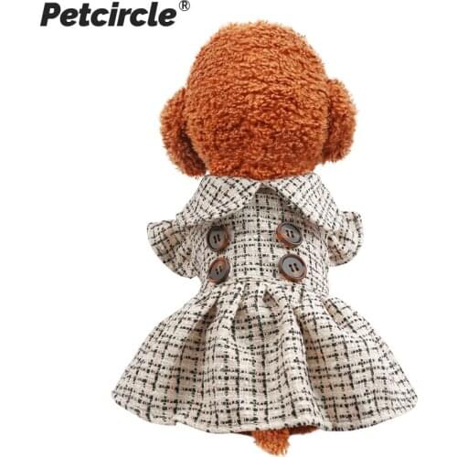 2020 Winter Pet Dog Cat Clothes Dress Cotton Fragrant Doll Collar Skirt Princess Warm Tutu Clothing For Small Dogs Pet Apparel