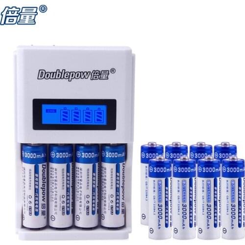1 PCS AA/AAA K98 charger + 12 PCS AA batteries,1.2V Ni-MH rechargeable battery 3000mah,High capacity, remote control toys, mouse