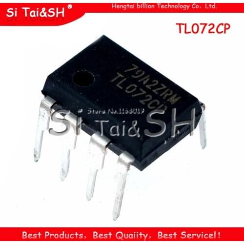 10PCS TL072CP DIP8 TL072 DIP TL072CN DIP-8 new and original IC