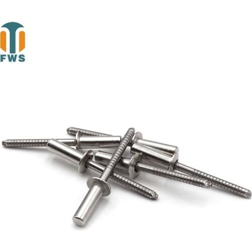 10 PCS M4 DIN EN ISO 16585 GB/T 12615.4 Stainless Steel Round Head Closed End Blind Rivet Sealed Hollow Rivets Blind Rivets