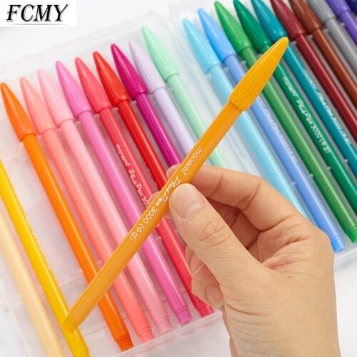 12pcs Colors Sketch Drawing Color Pen Markers 0.3mm Gel Pens Set Refill Rollerball Pastel Neon Marker Office School Stationery