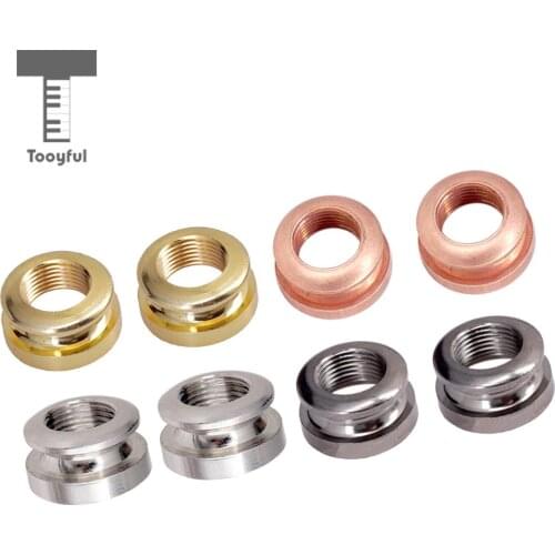 2pcs Guitar Strap Lock Button Threaded Jack for Guitar Parts Accessories