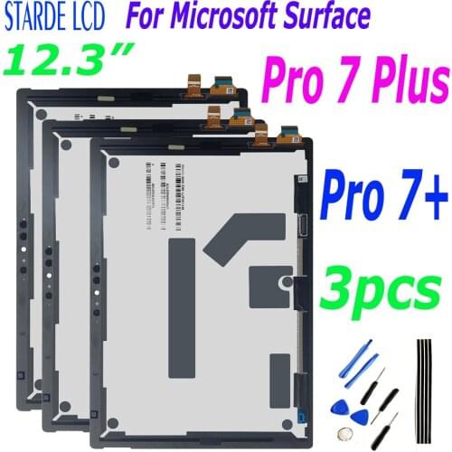3PCS AAA+LCD For Microsoft Surface Pro 7 Plus Pro7+ LCD Display Touch Screen Digitizer Assembly For Microsoft Surface Pro 7+ Lcd