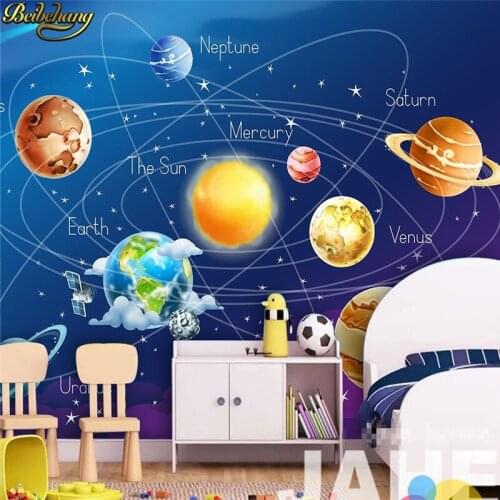 Beibehang papel de parede 3d Space Star Cartoon Children living room wallpaper for walls 3 d photo mural wall papers home decor