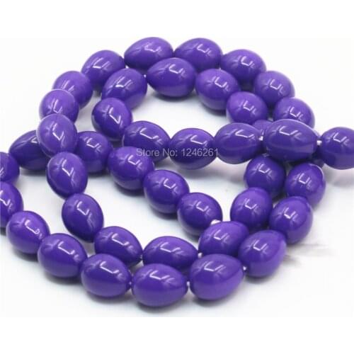 7x9mm Accessories Imitation Pearl Purple Glass Beads Wholesale Diy Loose Stones For Women Girls Gifts Jewelry Making Wholesale