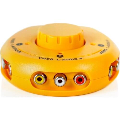 1PCS AV SWITCHER AV switch 3 way 3in 1out good quality Factory outlets Converter video audio selector for TV AV3 AV-3