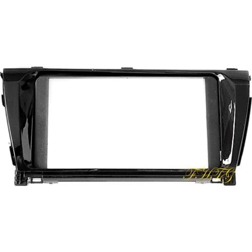 Car Radio Fasciai suitable for 2013-2014 Toyota Corolla/Altis/Levin(LHD, UV BLACK),Double Din Car Audio Frame