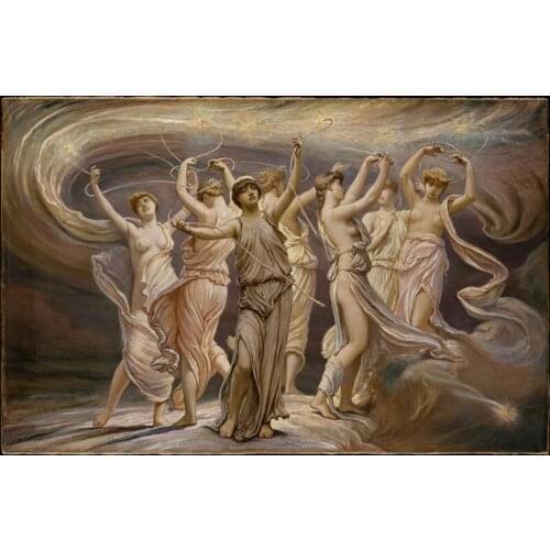 Free shipping classical religion figure nude art women angels canvas prints oil painting on canvas wall art decoration picture