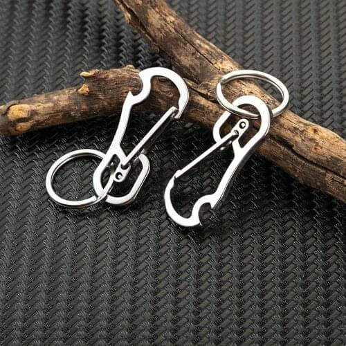 Stainless Steel Keychain With Bottle Opener