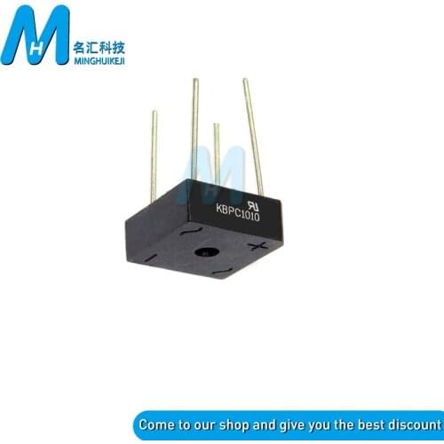 5PCS KBPC1010 10A 1000V diode bridge rectifier new and original IC MINGHUI