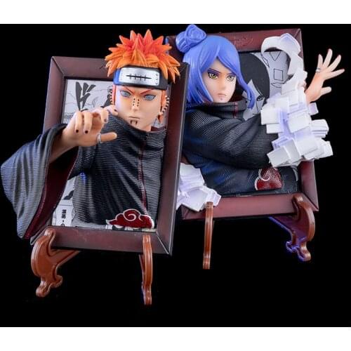 NARUTO GK Frame Series Akatsuki Pain Konan Action Figure Model Ornament Toys Birthday Gifts