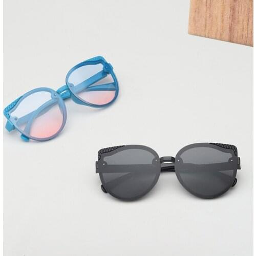 Elbru Fashion Gradient Color Childrens Sunglasses Outdoors Travel Sandy Beach Sunshade Eye Protection Childrens Sunglasses