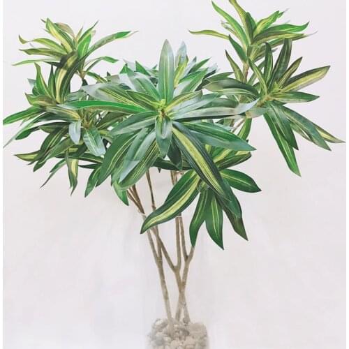 75cm Artificial Tropical Plants Fake Coconut Tree Large Palm Tree Silk Plants Leaves False Bamboo for For Home Garden Decoration