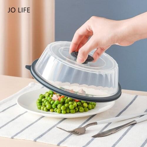 JO LIFE Fresh-keeping Oil-proof Food Cover Reusable Refrigerator Storage Lid Transparent Kitchen Microwave Cover
