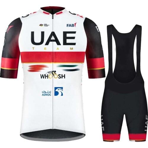 UAE Team Cycling Jersey 2021 Set Mens Cycling Clothing Race Bike Bib Shorts Suit MTB Bicycle Summer Maillot Culotte