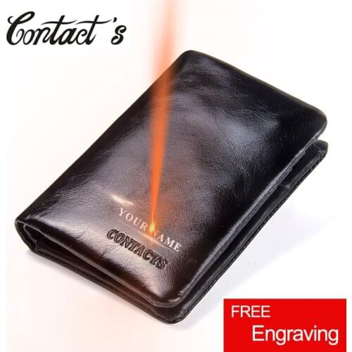 Wallet With Coin Pocket Credit Card Holder Purse For Men Genuine Leather Short Wallets Male High Quality Casual Small Money Bag